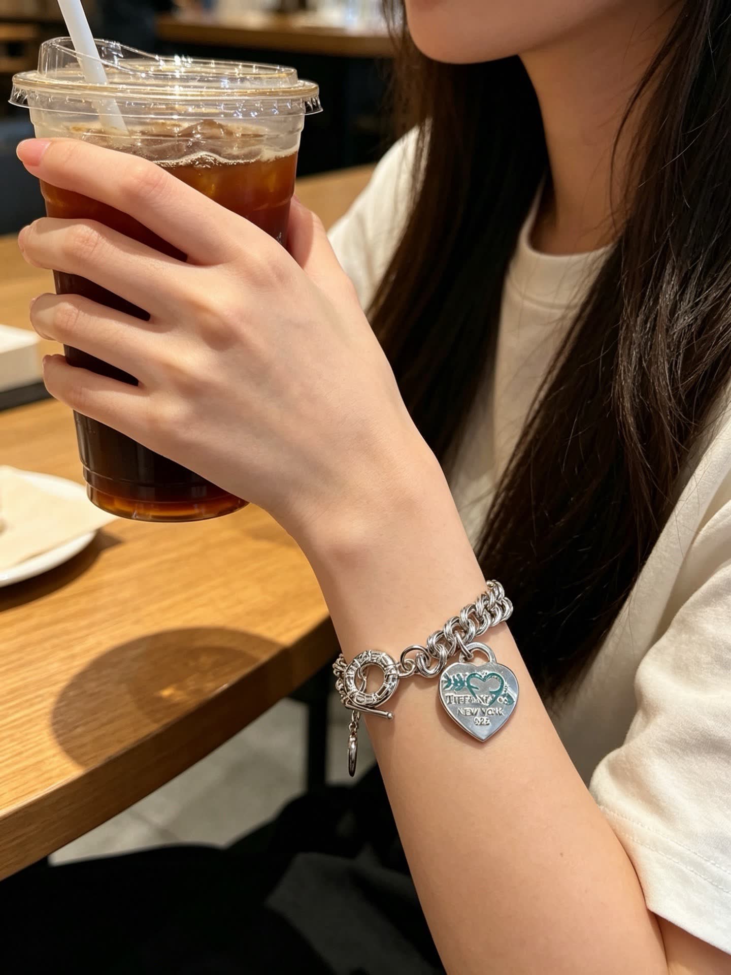 Tiffany & Co. Sterling Silver Heart Tag Bracelet